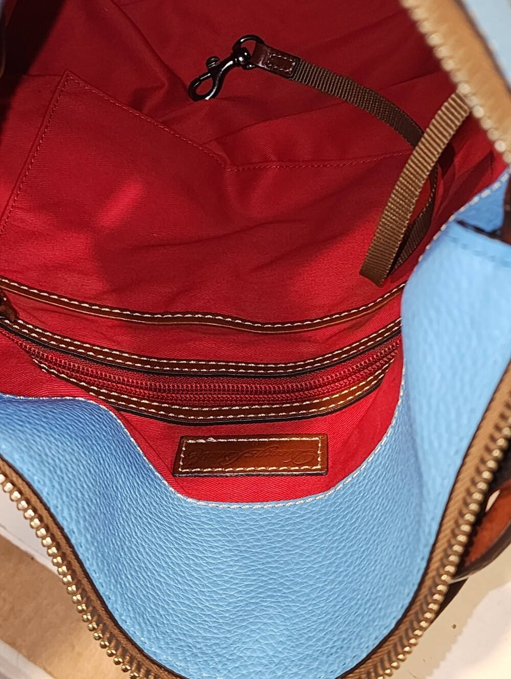 Dooney and Bourke Pebbled Leather Large Shlouder Bag Satchel - Picture 15 of 16